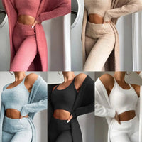 3-Piece Fuzzy Fleece Loungewear Set