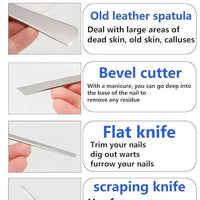 5 Pieces Pedicure Knife Set with Storage Case